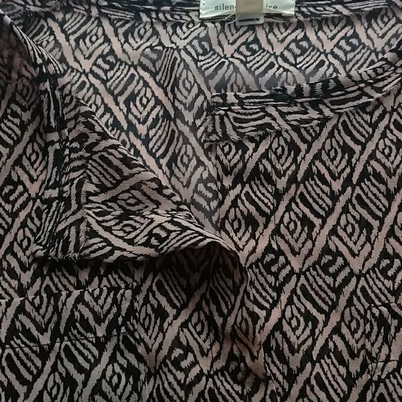 Anthropologie Top, Silence + Noise (Anthro) Peach Geometric Top - XS - Picture 6 of 8